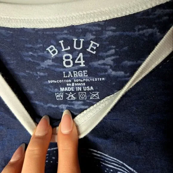 Women's Novelty Graphic Tee Blue Moon Beer Casual Crew neck T Shirt Size L - Picture 6 of 6